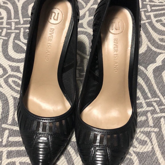 River island black cutout pumps - size 38 - Picture 4 of 4